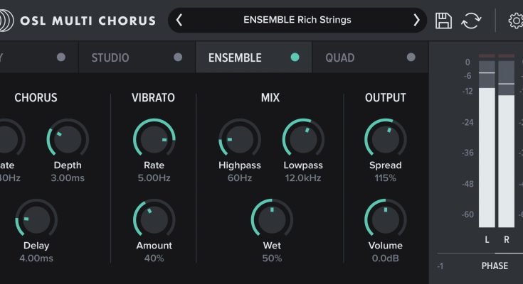 Oblivion Sound Lab – OSL Multi Chorus v1.0.0 VST3, AU WIN.OSX x64